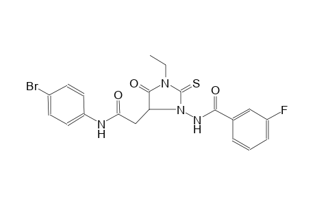4-imidazolidineacetamide, N-(4-bromophenyl)-1-ethyl-3-[(3-fluorobenzoyl)amino]-5-oxo-2-thioxo-