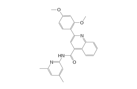 2-(2,4-dimethoxyphenyl)-N-(4,6-dimethyl-2-pyridinyl)-4-quinolinecarboxamide