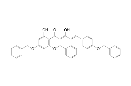 1-[4',6'-bis(Benzyloxy)-2'-hydroxyphenyl]-3-hydroxy-5-(4"-benzyloxyphenyl)-2,4-pentadien-1-one