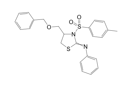 N-[4-[(Benzyloxy)methyl]-3-tosylthiazolidin-2-ylidene]benzenamine