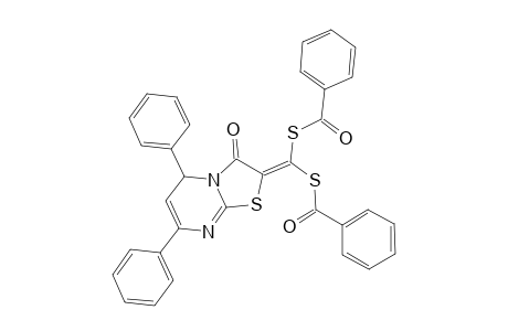 Benzenecarbothioic acid, S-[(benzoylthio)[3-oxo-5,7-diphenyl-5H-thiazolo[3,2-a]pyrimidin-2(3H)-yliden]methyl] ester