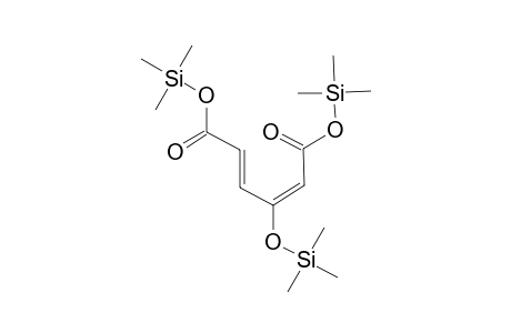 3-Hydroxyhexa-2,4-dien-1,6-dioic acid trisTMS dev