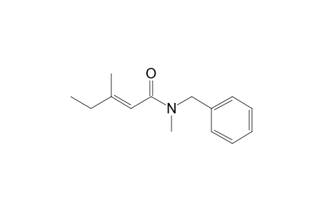 (E)-N-Methyl-N-benzyl-3-methyl-2-pentenamide