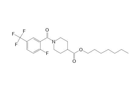 Isonipecotic acid, N-(2-fluoro-5-trifluoromethylbenzoyl)-, heptyl ester