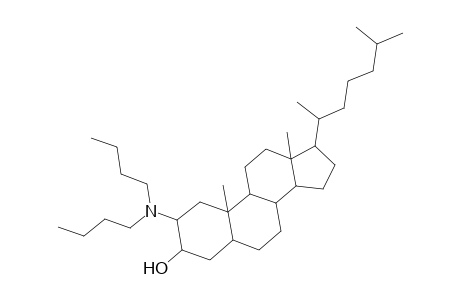 Cholestan-3-ol, 2-(dibutylamino)-, (2.beta.,3.alpha.,5.alpha.)-