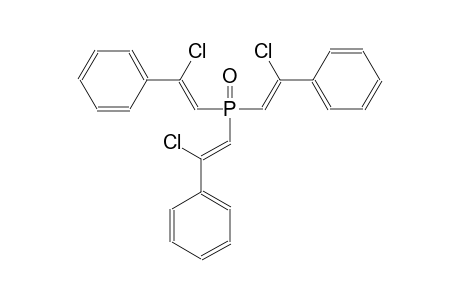 tris[(Z)-2-chloro-2-phenylethenyl]phosphine oxide