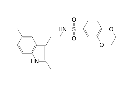 Benzo[1,4]dioxine-6-sulfonic acid, 2,3-dihydro-, [2-(2,5-dimethyl-1H-indol-3-yl)ethyl]amide