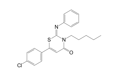 3-Pentyl-2-phenylimino-2,3-dihydro-4-oxo-6-(4'-chlorophenyl)-4H-1,3-thiazine