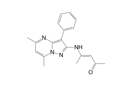 3-Penten-2-one, 4-[(5,7-dimethyl-3-phenylpyrazolo[1,5-a]pyrimidin-2-yl)amino]-