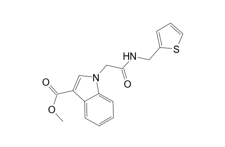 1H-Indole-3-carboxylic acid, 1-[[(thiophen-2-ylmethyl)carbamoyl]methyl]-, methyl ester