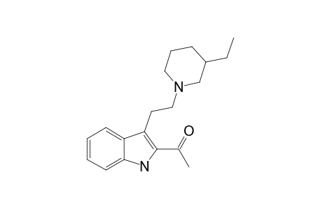CROOKSIDINE;2-ACETYL-3-[2-(3-ETHYL-PIPERIDINE)-ETHYL]-INDOLE