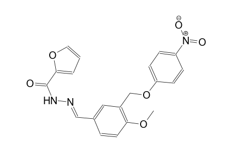 N'-((E)-{4-methoxy-3-[(4-nitrophenoxy)methyl]phenyl}methylidene)-2-furohydrazide
