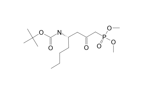 DIMETHYL-(S)-(-)-2-OXO-N-(TERT.-BUTOXYCARBONYL)-4-AMINO-OCTYLPHOSPHONATE