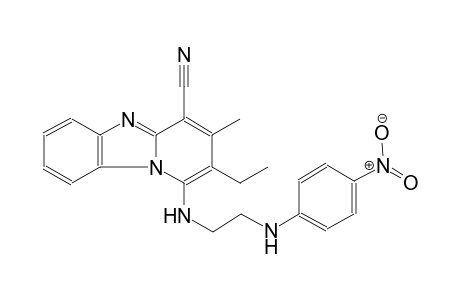 pyrido[1,2-a]benzimidazole-4-carbonitrile, 2-ethyl-3-methyl-1-[[2-[(4-nitrophenyl)amino]ethyl]amino]-