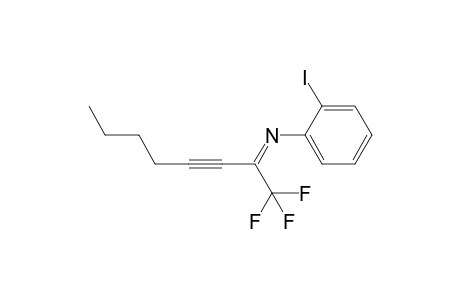 2-Iodo-N-(1,1,1-trifluorooct-3-yn-2-ylidene)aniline