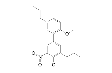 2-METHOXY-5'-NITRO-3',5-DIPROPYLBIPHENYL-4'-OL