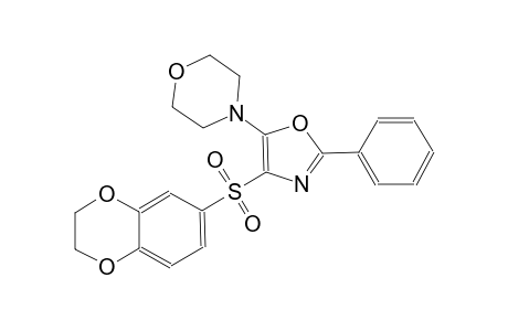 morpholine, 4-[4-[(2,3-dihydro-1,4-benzodioxin-6-yl)sulfonyl]-2-phenyl-5-oxazolyl]-