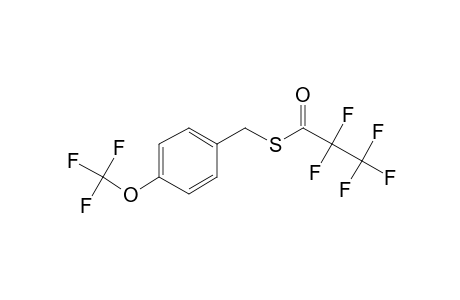 4-(Trifluoromethoxy)benzyl mercaptan, S-pentafluoropropionyl-