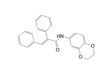 (2E)-N-(2,3-dihydro-1,4-benzodioxin-6-yl)-2,3-diphenyl-2-propenamide