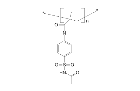 Poly(1-methyl-1-[4-(acetyl)sulfamoylanilinocarbonyl]ethylene)