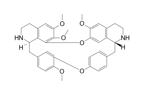 16H-1,24:6,9-Dietheno-11,15-metheno-2H-pyrido[2',3':17,18][1,11]diox acycloeicosino[2,3,4-ij]isoquinoline, berbaman deriv.