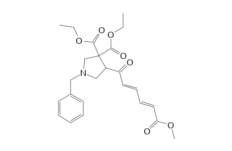 1-(benzyl)-4-[(2E,4E)-6-keto-6-methoxy-hexa-2,4-dienoyl]pyrrolidine-3,3-dicarboxylic acid diethyl ester