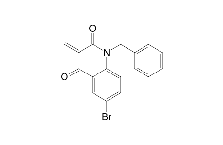 N-(4-bromanyl-2-methanoyl-phenyl)-N-(phenylmethyl)prop-2-enamide