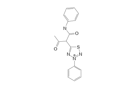 3-PHENYL-5-(METHYLCARBONYL-PHENYLAMINOCARBONYL)-METHYL-1,2,3,4-THIATRIAZOLE