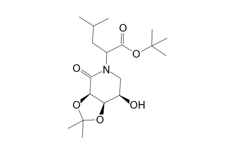 2-((3aR,7R,7aR)-7-Hydroxy-2,2-dimethyl-4-oxo-tetrahydro-[1,3]dioxolo[4,5-c]pyridin-5-yl)-4-methyl-pentanoic acid tert-butyl ester