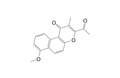 1H-Naphtho[2,1-b]pyran-1-one, 3-acetyl-7-methoxy-2-methyl-