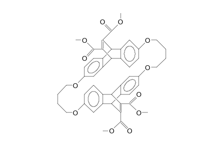 Bis(DL-9,10-dihydro-11,12-dicarbomethoxy-etheno-anthracene-2,6-diyl) bis(1,4-butanedioxy) cycle