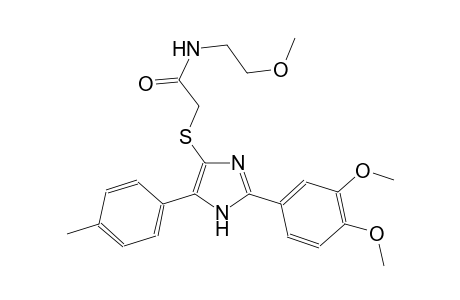 acetamide, 2-[[2-(3,4-dimethoxyphenyl)-5-(4-methylphenyl)-1H-imidazol-4-yl]thio]-N-(2-methoxyethyl)-