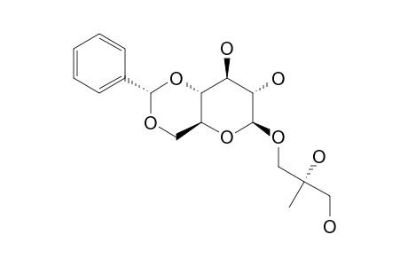 (2R)-2,3-DIHYDROXY-2-METHYLPROPYL-4,6-O-(R)-BENZYLIDENE-BETA-D-GLUCOPYRANOSIDE