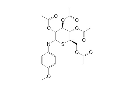PARA-METHOXY-N-PHENYL-2,3,4,6-TETRA-O-ACETYL-ALPHA-5-THIO-D-GLUCOPYRANOSYLAMINE