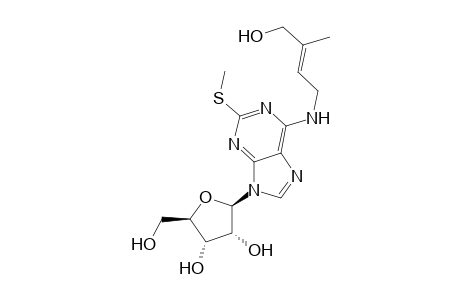Adenosine, N-(4-hydroxy-3-methyl-2-butenyl)-2-(methylthio)-