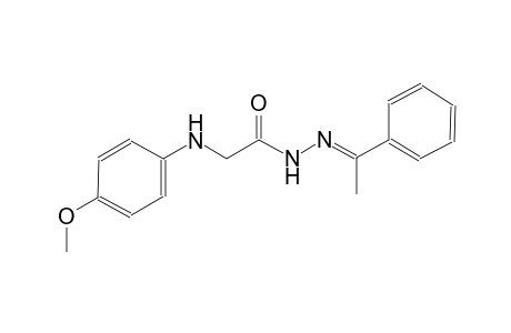 acetic acid, [(4-methoxyphenyl)amino]-, 2-[(E)-1-phenylethylidene]hydrazide