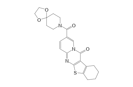 9-(1,4-dioxa-8-azaspiro[4.5]dec-8-ylcarbonyl)-1,2,3,4-tetrahydro-12H-[1]benzothieno[2,3-d]pyrido[1,2-a]pyrimidin-12-one