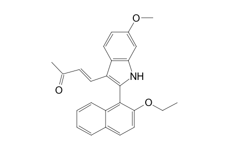 (3E)-4-[2-(2-Ethoxy-1-naphthyl)-6-methoxy-1H-indol-3-yl]but-3-en-2-one