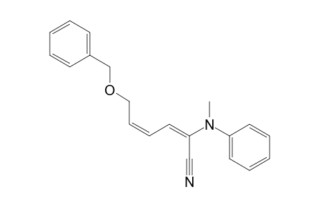 (2E,4Z)-6-Benzyloxy-2-(N-methylanilino)hexa-2,4-dienenitrile