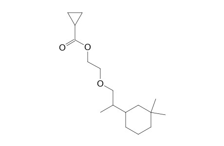 2-(2-(3,3-dimethylcyclohexyl)propoxy)ethyl cyclopropanecarboxylate