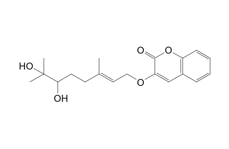 6,7-Dihydroxy-3,7-dimethyl-2-octenyl-oxy-coumarin