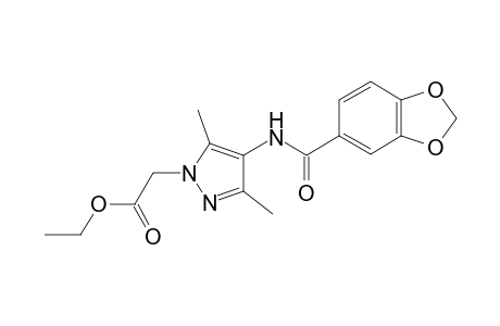 Ethyl {4-[(1,3-benzodioxol-5-ylcarbonyl)amino]-3,5-dimethyl-1H-pyrazol-1-yl}acetate