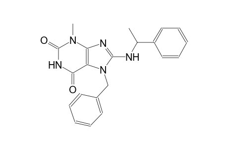 7-benzyl-3-methyl-8-[(1-phenylethyl)amino]-3,7-dihydro-1H-purine-2,6-dione