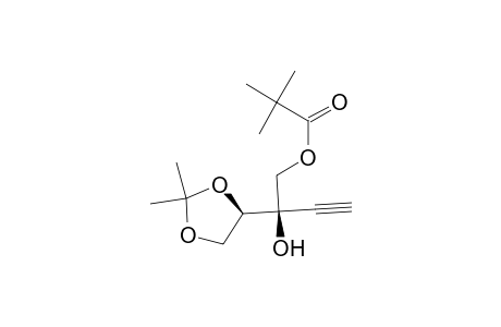 2(R)-2-Hydroxy-2-[(4R)-2,2-Dimethyl-1,3-dioxolan-4-yl]-3-butyn-1-yl 2,2-dimethylpropanoate