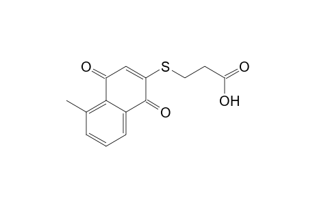 .beta.-((5-Methyl-1,4-naphthoquinonyl)thio)propionic acid