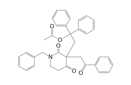 1-Benzyl-3-(2-acetoxy-2,2-diphenylethyl)-3-(2-oxo-2-phenylethyl)piperidine-2,4-dione