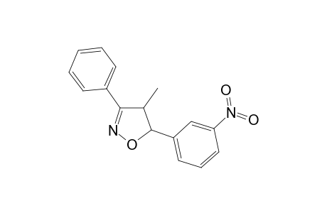 5-(3-Nitrophenyl)-4-methyl-3-phenylisoxazoline