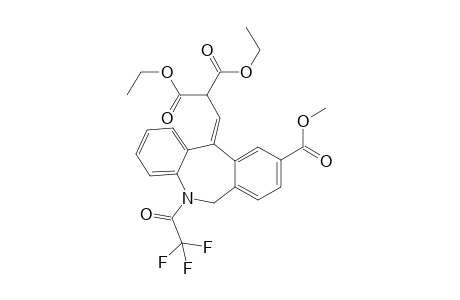 (Z)-Diethyl-2-((9-(methoxycarbonyl)-5-(2,2,2-trifluoroacetyl)-5H-dibenzo[b,e]azepin-11(6H)-ylidene)methyl)malonate
