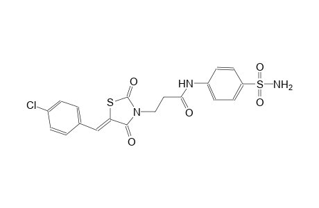 3-thiazolidinepropanamide, N-[4-(aminosulfonyl)phenyl]-5-[(4-chlorophenyl)methylene]-2,4-dioxo-, (5Z)-