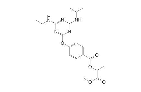 2-methoxy-1-methyl-2-oxoethyl 4-{[4-(ethylamino)-6-(isopropylamino)-1,3,5-triazin-2-yl]oxy}benzoate